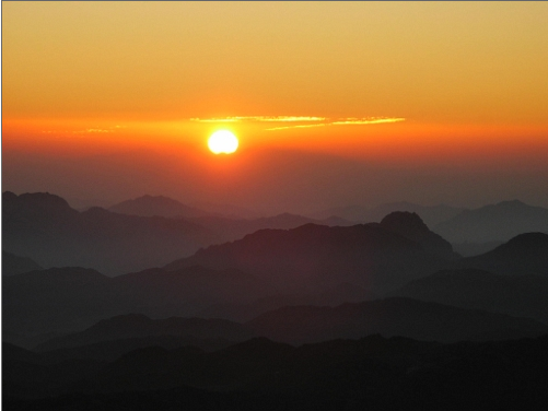 Sunrise at Mt. Sinai